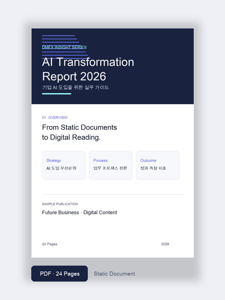 AI Transformation Report 2026 정적 PDF 문서